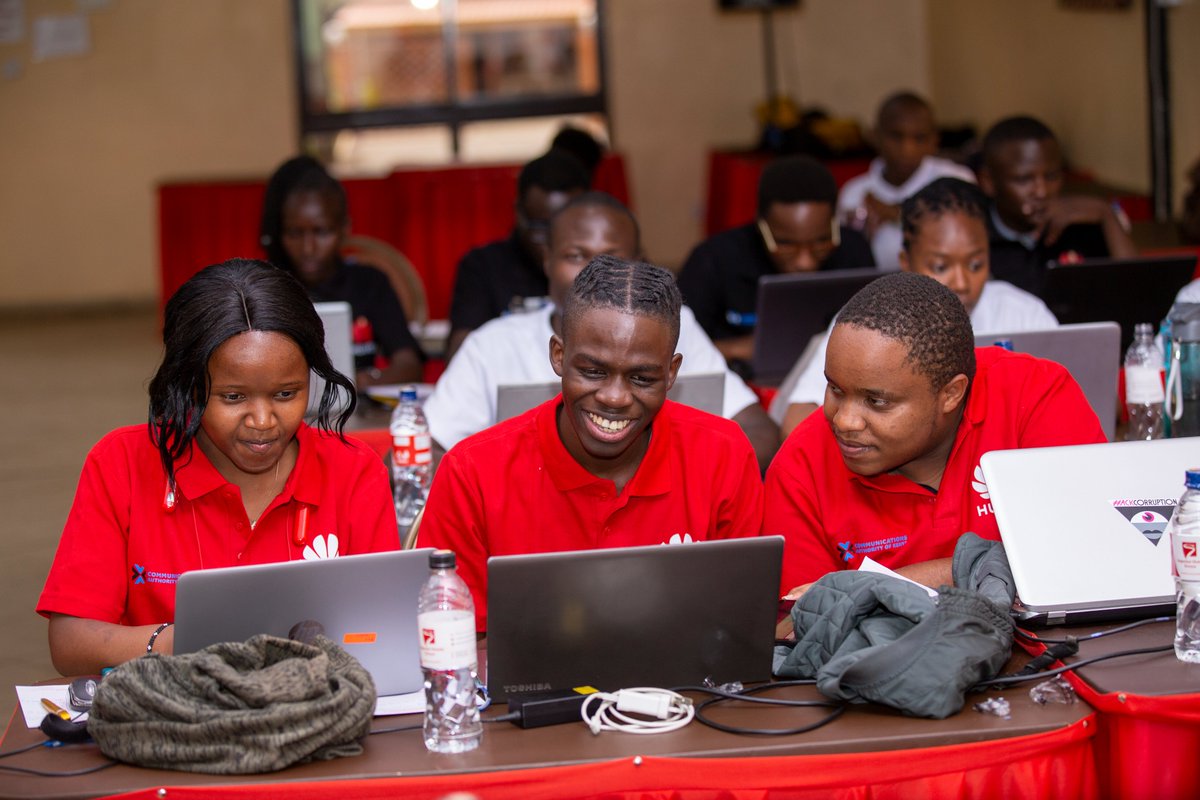 HuaweiKenya's tweet photo. In the spirit of teamwork, finalists of the October Cybersecurity Bootcamp 2022, learn from each other on matters to do with Cybersecurity, as we mark the #OCSAM, @CA_Kenya https://t.co/H9UB2oKAFM