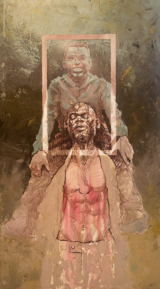 Satisfactory pain of man’s dominance (ii)
2022

#chinemeremomeh #drawing #fatherhood #pain #painting #silhouette #browngreeneyes  #museum