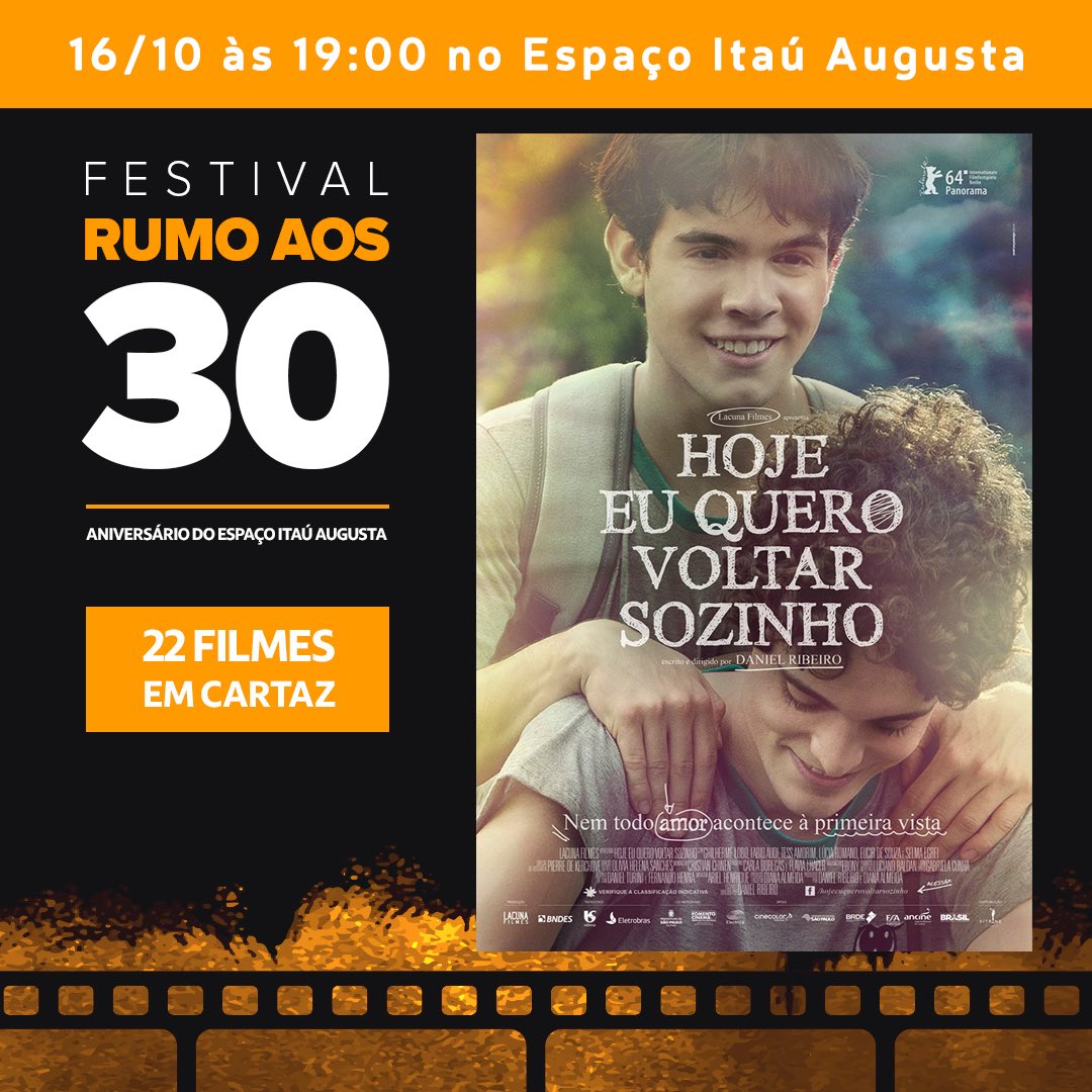 Exibição no cinema! Amanhã (domingo) 16/10 às 19:00 no @itaucinemas Augusta (SP)