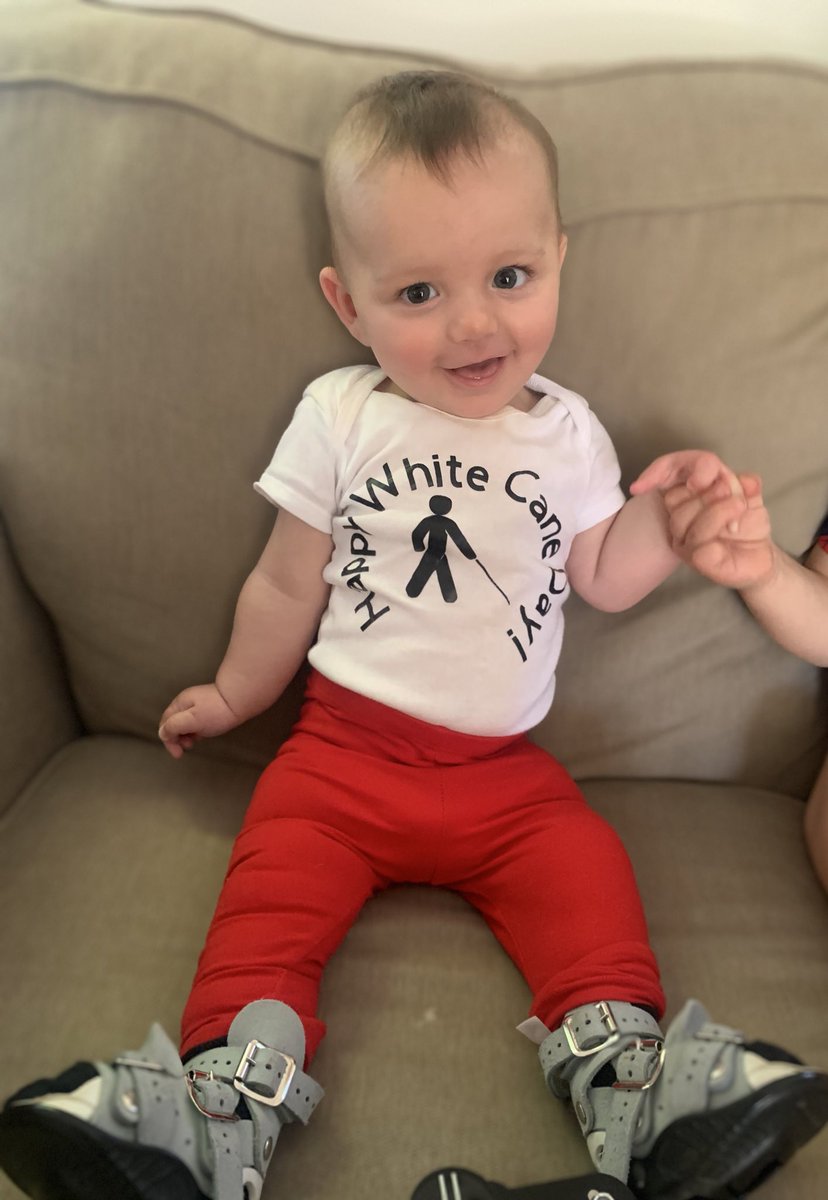 Judah wishes everyone a Happy White Cane Day!