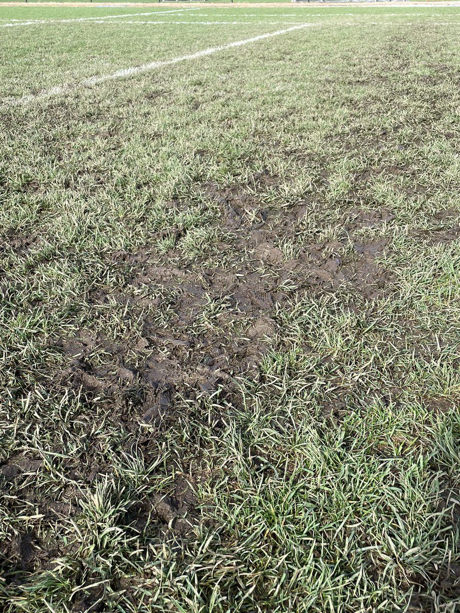 MtBlueGSoccer's tweet photo. @ELHSEDDIES This was one of the paths from our warmup. Looked good before we started warming up but immediately became mud when we walked on it. https://t.co/RvN3B8TSUZ