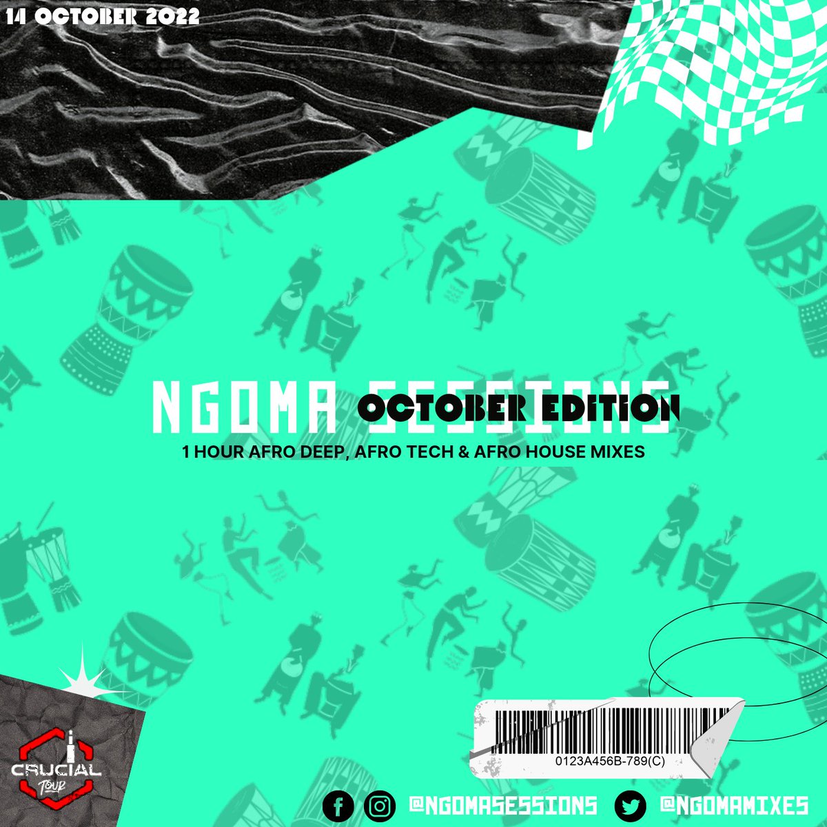 NgomaMixes's tweet photo. Ngoma Sessions Presents: Ngoma Sessions OCTOBER EDITION and on the mix is Crucial Tour @Mr_Impendulo 🎧🔥 Slide to Frame 2 for mix Tracklist

Stream Link>>>
Crucial Tour - Ngoma Sessions Mix  [OCTOBER EDITION]

https://t.co/yMFNMH76Et

Enjoy! 🪘🎧🎶🔥 #AfroTechMix #Ngomasessions https://t.co/cEmZqDv07i