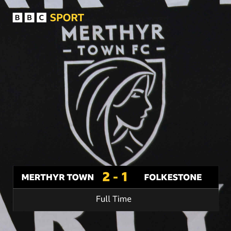 BBCSportWales's tweet photo. Merthyr Town have done it!

They're into the first round of the FA Cup after beating Folkestone Invicta 2-1! ⚽