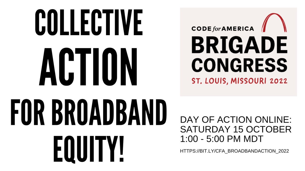dispatchabq's tweet image. .@codeforamerica has a "Collective Action for Broadband Equity" event online TODAY!
cc: @codeforabq