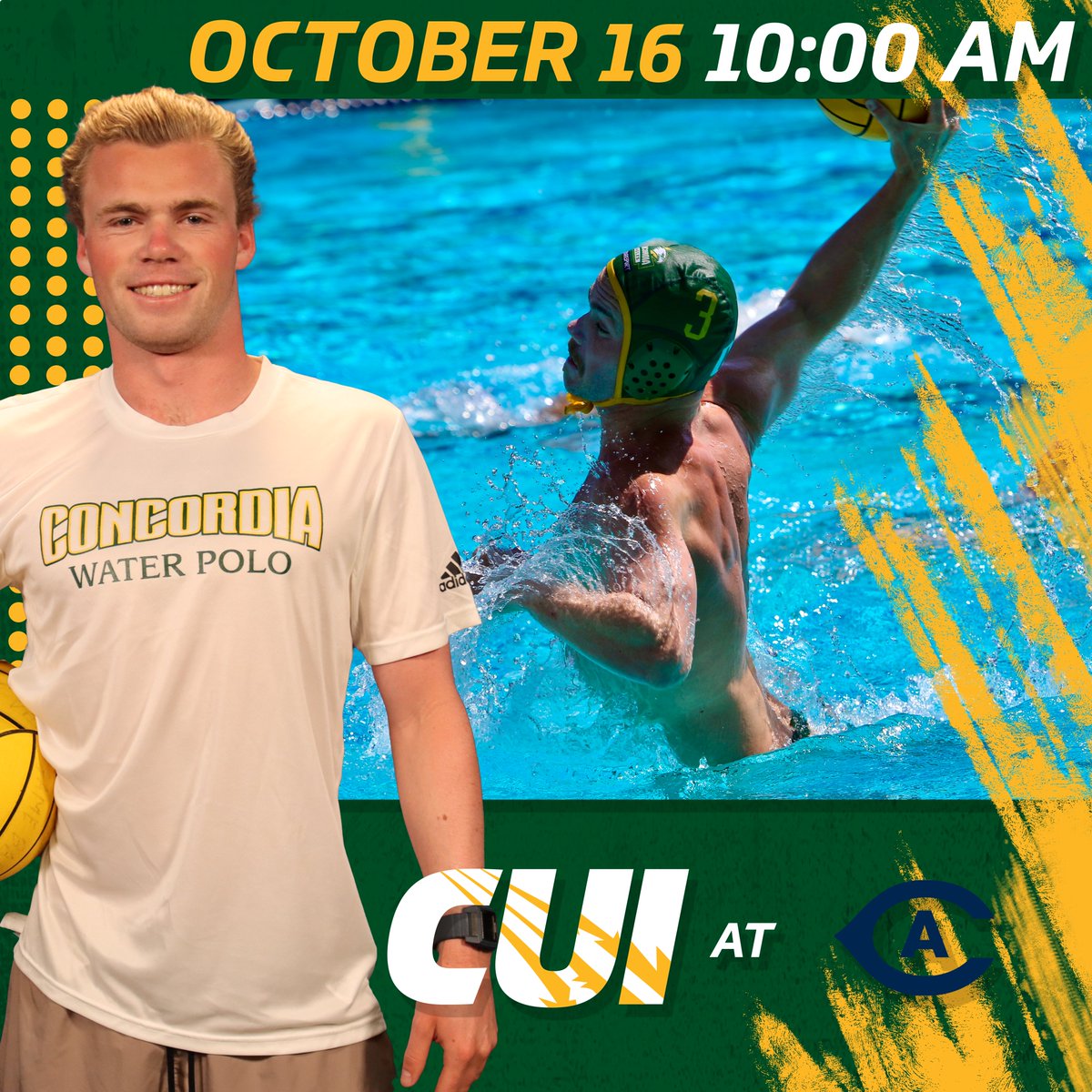 This weekend <a href="/cuimwp/">CUI Men's Water Polo</a> has 2 conference clashes on the road! 🤽‍♂️

🆚: <a href="/fpusunbirds/">FPU Sunbirds</a> 
⏰: SAT 12 pm
📺: team1sports.com/fpusunbirds/ 
📊: thefosh.net/live/13336

🆚: <a href="/ucdavisaggies/">UC Davis Athletics</a> 
⏰: SUN 10 am
📺: bit.ly/3ESuGy6 
📊: bit.ly/3T4s8RZ
