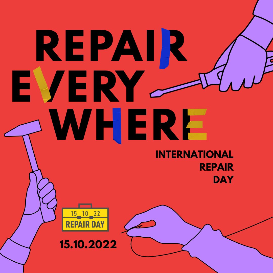 Dyne.org (@dyneorg) on Twitter photo It's international #RepairDay!
Fixing and #retrofitting old systems is key to creating a more sustainable future. Our <a href="/REFLOW_project/">REFLOW Project</a> helps doing just that, enabling circular economies in urban contexts.
Learn more: ⬇️
🌍 openrepair.org
♻️ reflowproject.eu It's international #RepairDay!
Fixing and #retrofitting old systems is key to creating a more sustainable future. Our <a href="/REFLOW_project/">REFLOW Project</a> helps doing just that, enabling circular economies in urban contexts.
Learn more: ⬇️
🌍 openrepair.org
♻️ reflowproject.eu