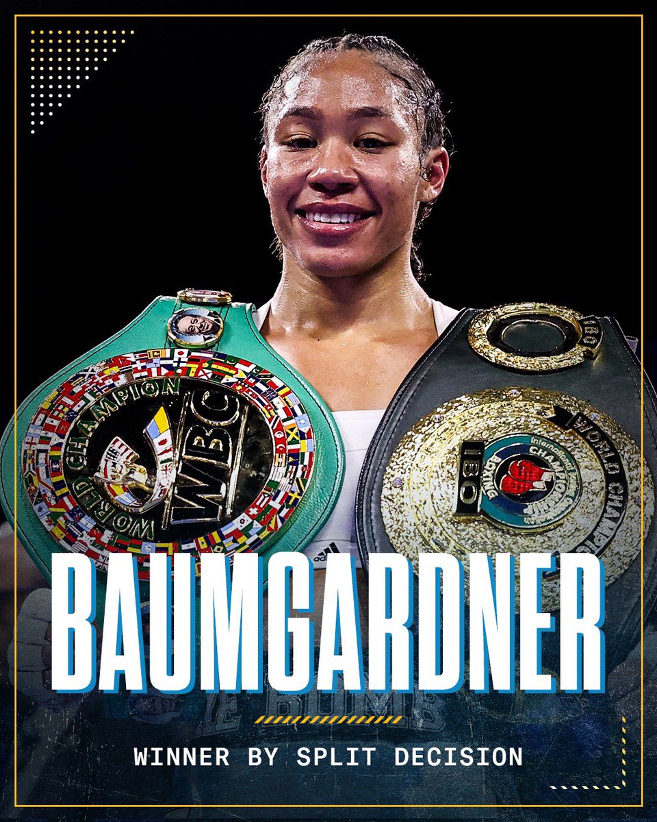 Congrats to Alycia Baumgardner I wouldn't mind seeing them run it back tho...#Boxing #MayerBaumgardner