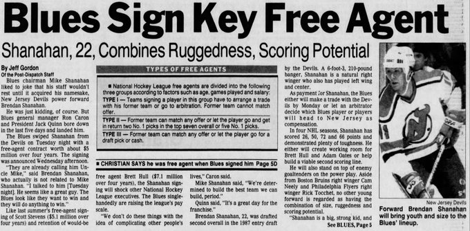 July 23 1991

St Louis Blues sign Brendan Shanahan as a Free Agent.

Piece from @stltoday

#stlblues https://t.co/Gg6FFLwg4n