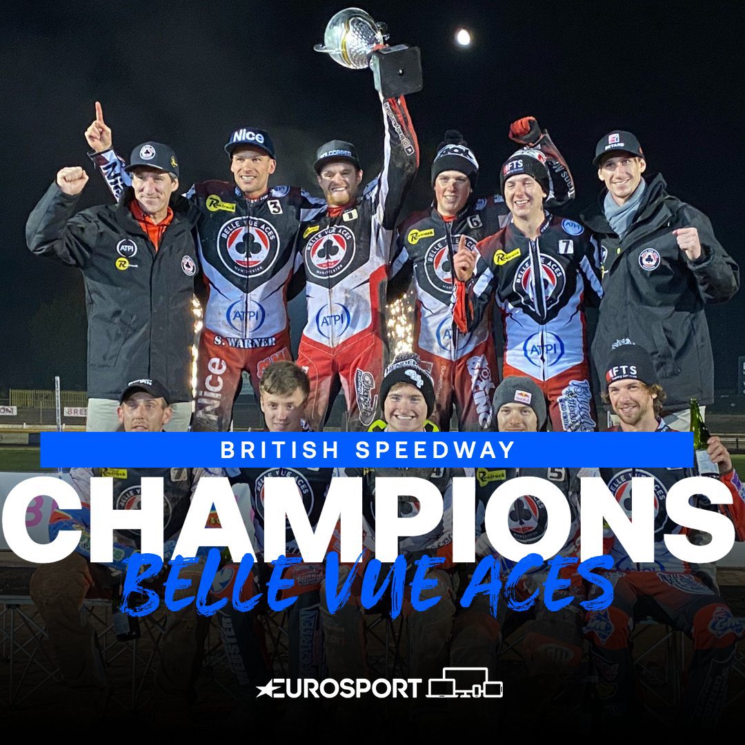 Brady Kurtz (@bradykurtzbkr) on Twitter photo 2022 champions! A lot contributed to this. Our manager <a href="/SkidMark73/">Mark Lemon</a>. The entire <a href="/TheAces/">Belle Vue Speedway</a> staff. The incredible BV fans. And my team mates, It was my honour to be captain. Something special to hold that trophy high, it meant a lot.
Its over, It’s in the books, we done it! ♣️🏆☝🏻 2022 champions! A lot contributed to this. Our manager <a href="/SkidMark73/">Mark Lemon</a>. The entire <a href="/TheAces/">Belle Vue Speedway</a> staff. The incredible BV fans. And my team mates, It was my honour to be captain. Something special to hold that trophy high, it meant a lot.
Its over, It’s in the books, we done it! ♣️🏆☝🏻