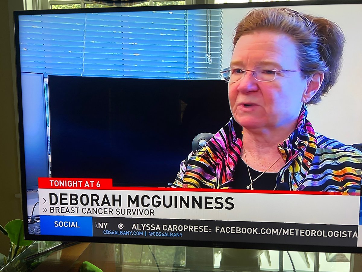 Deborah McGuinness (@dlmcguinness) on Twitter photo I was interviewed by CBS news and it aired locally in the capital region.  I was happy to talk about the wonderful services from <a href="/tolife/">tolife</a> for breast cancer survivors.  cbs6albany.com/news/local/tac… I was interviewed by CBS news and it aired locally in the capital region.  I was happy to talk about the wonderful services from <a href="/tolife/">tolife</a> for breast cancer survivors.  cbs6albany.com/news/local/tac…