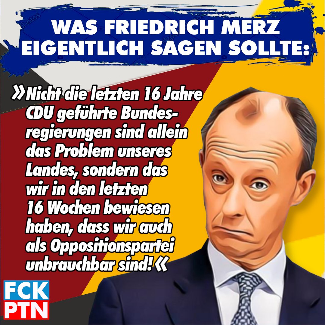 Schlafsheep's tweet photo. Nicht die letzten 16 Jahre #CDU geführte Bundesregierungen sind allein das Problem unseres Landes, sondern das wir in den letzten 16 Wochen bewiesen haben, dass wir auch als Oppositionspartei unbrauchbar sind! #Merzrede #lpt78 https://t.co/fCxhgSFbQO