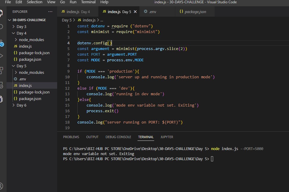 Obinwa_Kosiso's tweet photo. Day 4,5 of #30dayschallenge
Day4: Packages and Package Managers
Day5: Global Object: Process
#SSAGDSC30DaysChallenge
#DeveloperStudentClubs
#gdscui https://t.co/79gGH9u0oG