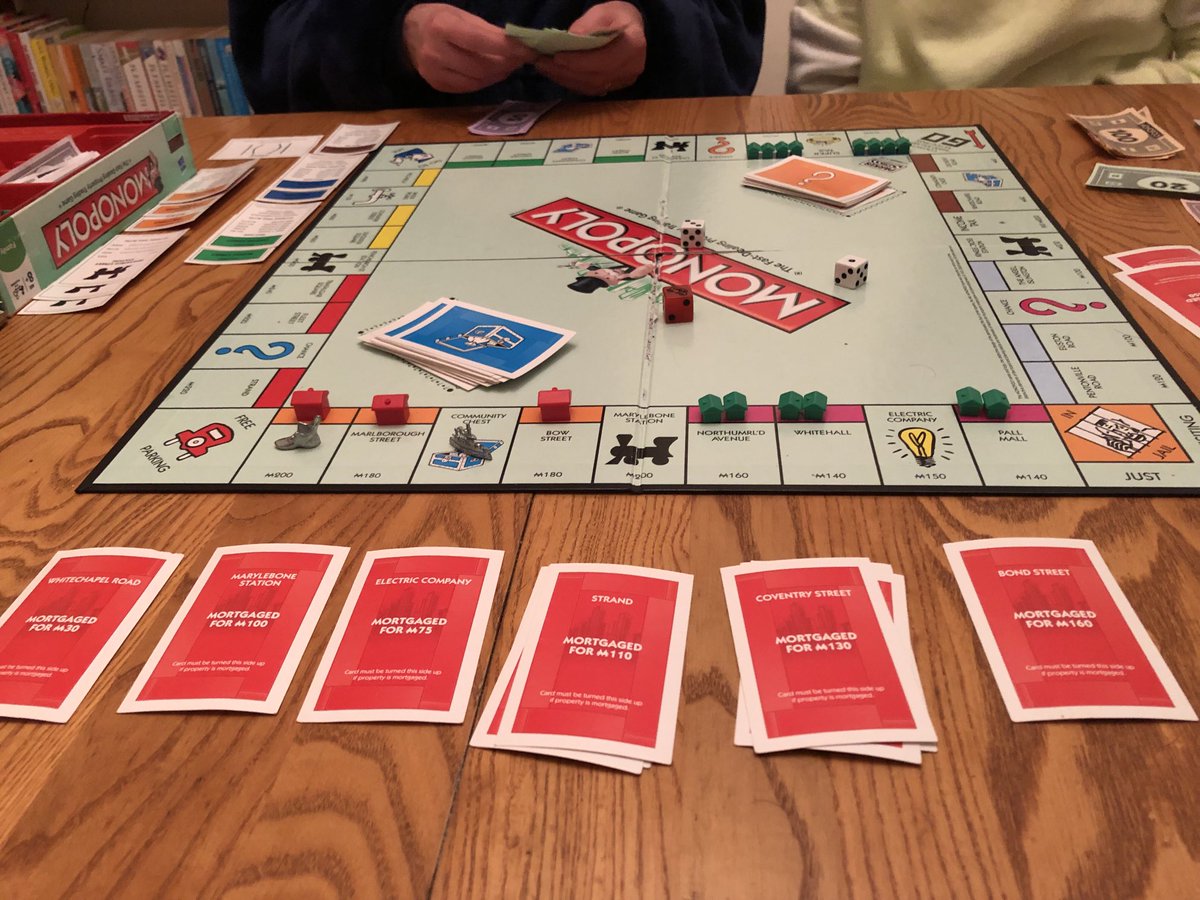 Competitive game of Monopoly tonight. Think I may have just done a Kwasi!