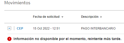 madpollo86's tweet photo. @Citibanamex @CondusefMX En Bancanet si se van a "transferencias y pagos" -> ver movimientos BancaNet -> buscar por día, les aparece la transacción y se puede guardar, el problema que no refleja más datos el CEP para confirmar vía @Banxico https://t.co/vkYMGZ8z8b