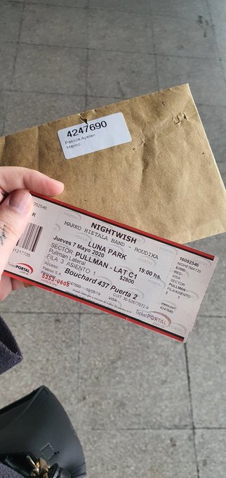 Sim, eu viajei mais de 4h pra comprar um ingresso pra ver Nightwish &hearts;️ (Eu sei que a data t&aacute; de 2020