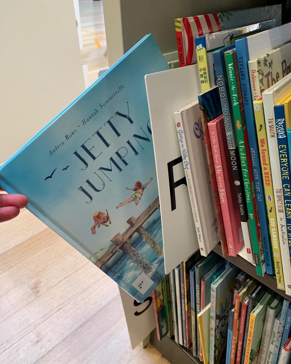 AndreaRowe_au's tweet photo. Cooee it’s me at @Library_Vic I leapt into the Children’s Quarter to pay a visit to #JettyJumping @HardieGrantCP #kidlit #loveozkidlit https://t.co/sSK5VoM8Xt