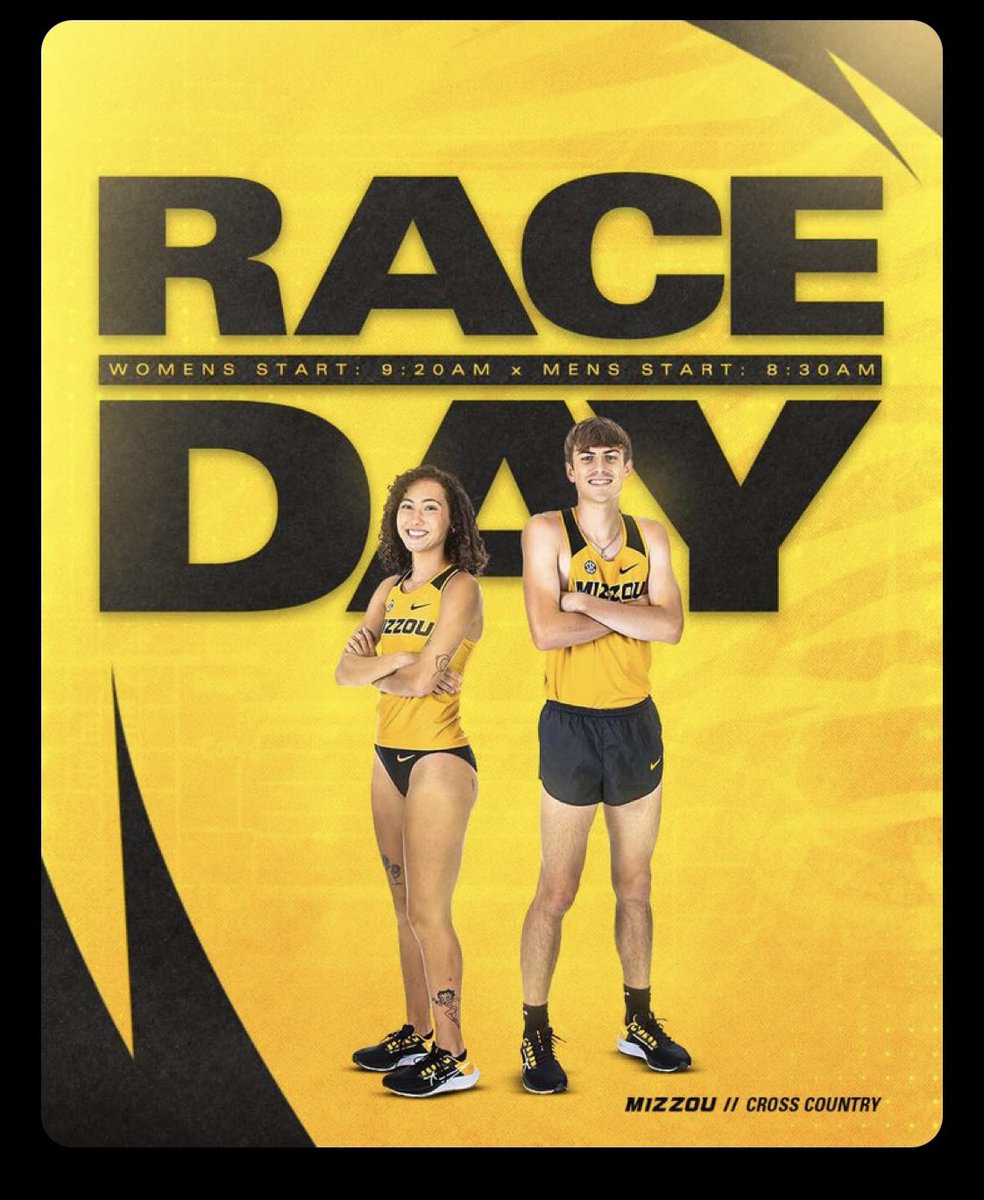 hhstigersXC's tweet photo. What a special day! Starts off with seeing our very own Drew on the meet day graphic for Mizzou, followed by watching our squads take conference and crushing some PR’s and ends getting to watch our two junior high qualifiers run their state meet! #xcisbest #hhspride #xcpostseason https://t.co/amuhDNcugn