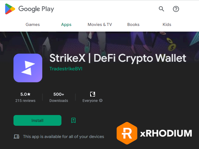It's easy to do. Download the #StrikeX wallet and load it up with some very inexpensive $XRC. You can do it! 
➡️➡️➡️play.google.com/store/apps/det…
#wXRC #xRhodium #BTC #Cryptocurrency #Crypto 
#CryptoWallet #Bitcoinwhales #CryptoNews