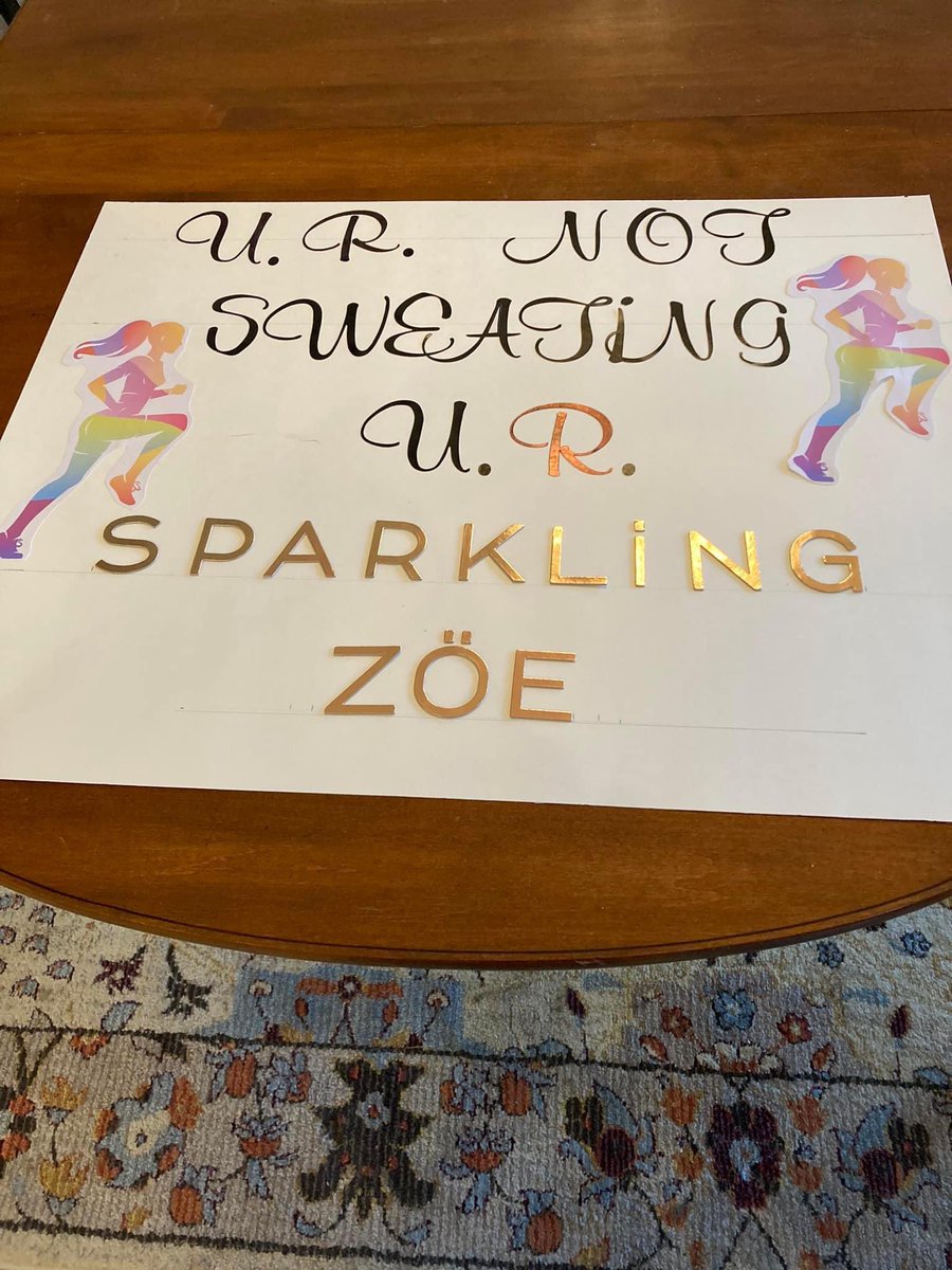 Getting ready to cheer for daughter Zoe in tomorrow’s Columbus Marathon!