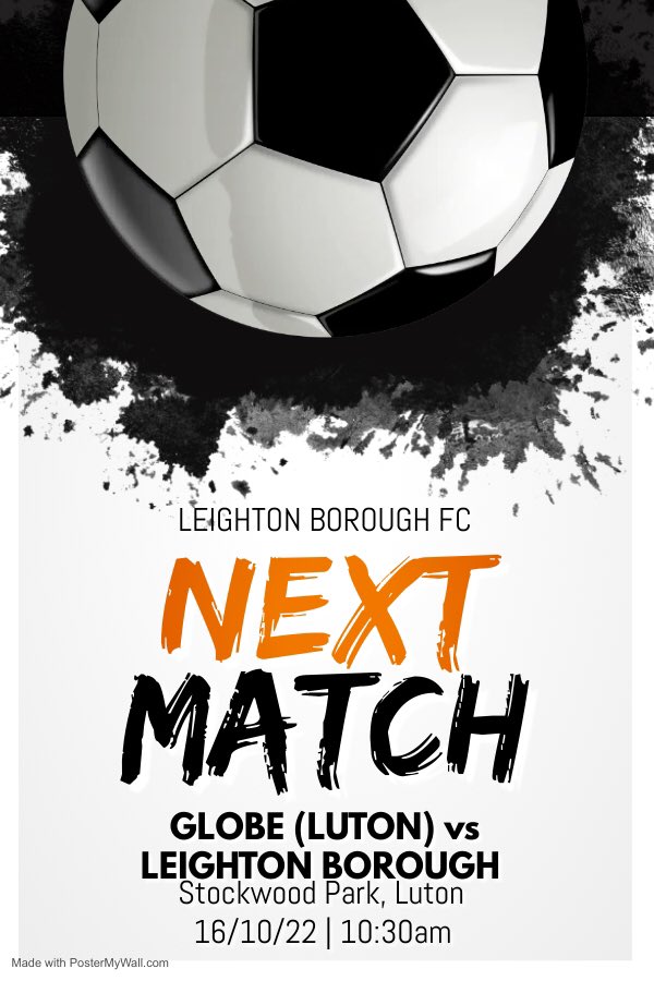leightonborough's tweet photo. The lads are back in action tomorrow morning, as they play Globe Luton at Stockwood Park.

We hope you can join us, your support is greatly appreciated.

#COYB 💛🖤 https://t.co/cpvJquvT40
