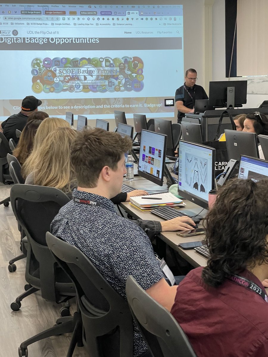 The one and only ⁦<a href="/greggeilers/">Gregg Eilers</a>⁩ UDLing the FLIP out of it! #scoemathcon