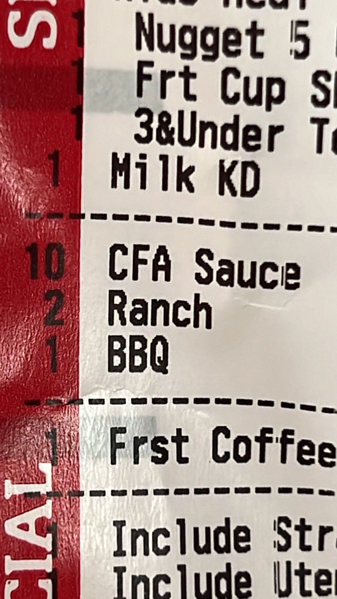 JaroldCadion's tweet photo. @ChickfilA - got home and checked my $60 worth of food from the drive-thru and you didn’t add ANY of the sauce to the bag that’s on the receipt - and no help when I called #disappointed #chickfaila #nosauce https://t.co/1sf6ejTvBT