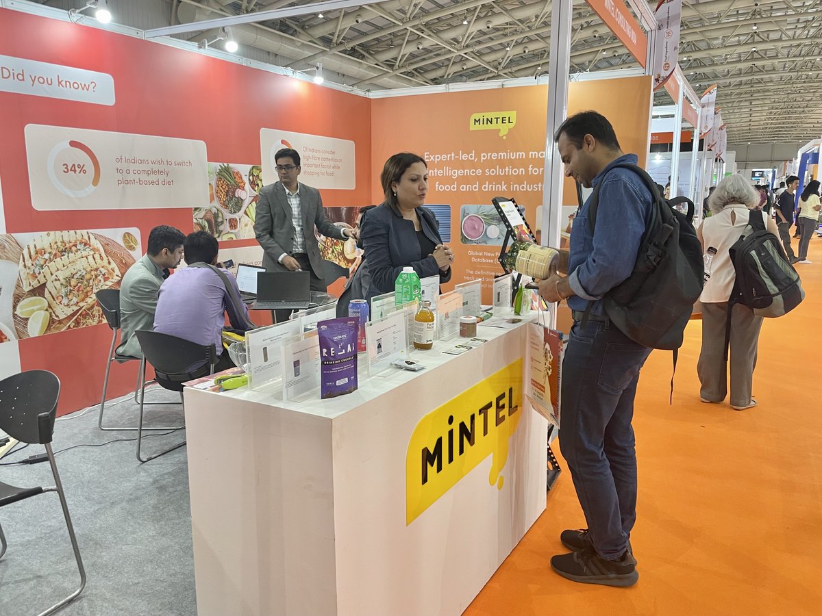 mintelnews's tweet photo. Part of our Mintel team recently wrapped up @Fi_Global in Bengaluru, India, and we enjoyed meeting and networking with our customers and peers. For those who joined us at the booth, we hope you loved the innovative product displayed and left inspired! #FiIndia https://t.co/VjddccLXOY