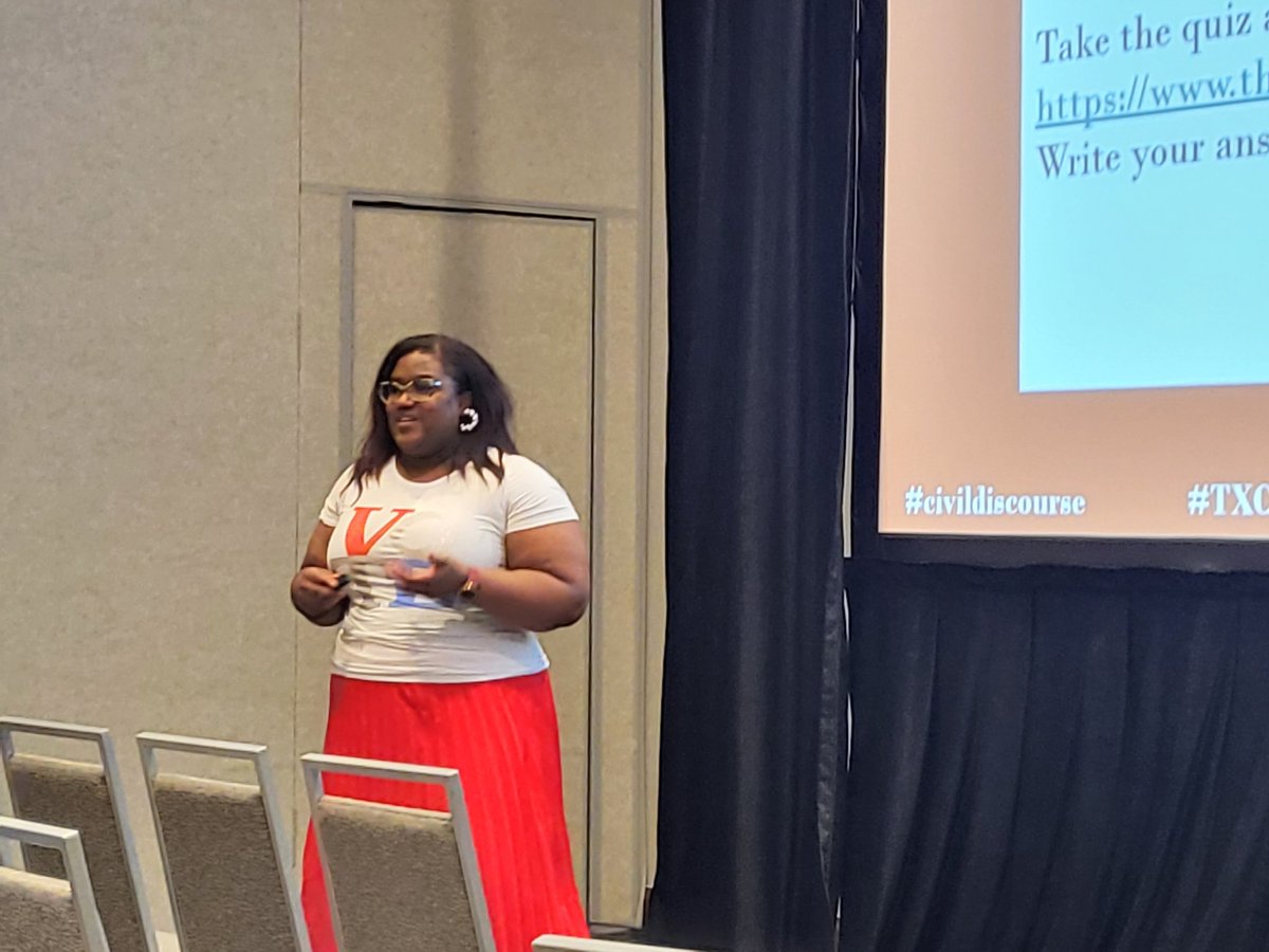 sheisleadworthy's tweet photo. Thanks @msnikki_p for your passion & voice. Keep pushing because your excellence in education is evolutionary. #notjustaconference #civildiscourse
I am a #defender & #challenger‼️ @TXCSS @TXTSSSA https://t.co/4f6n0KbWPn