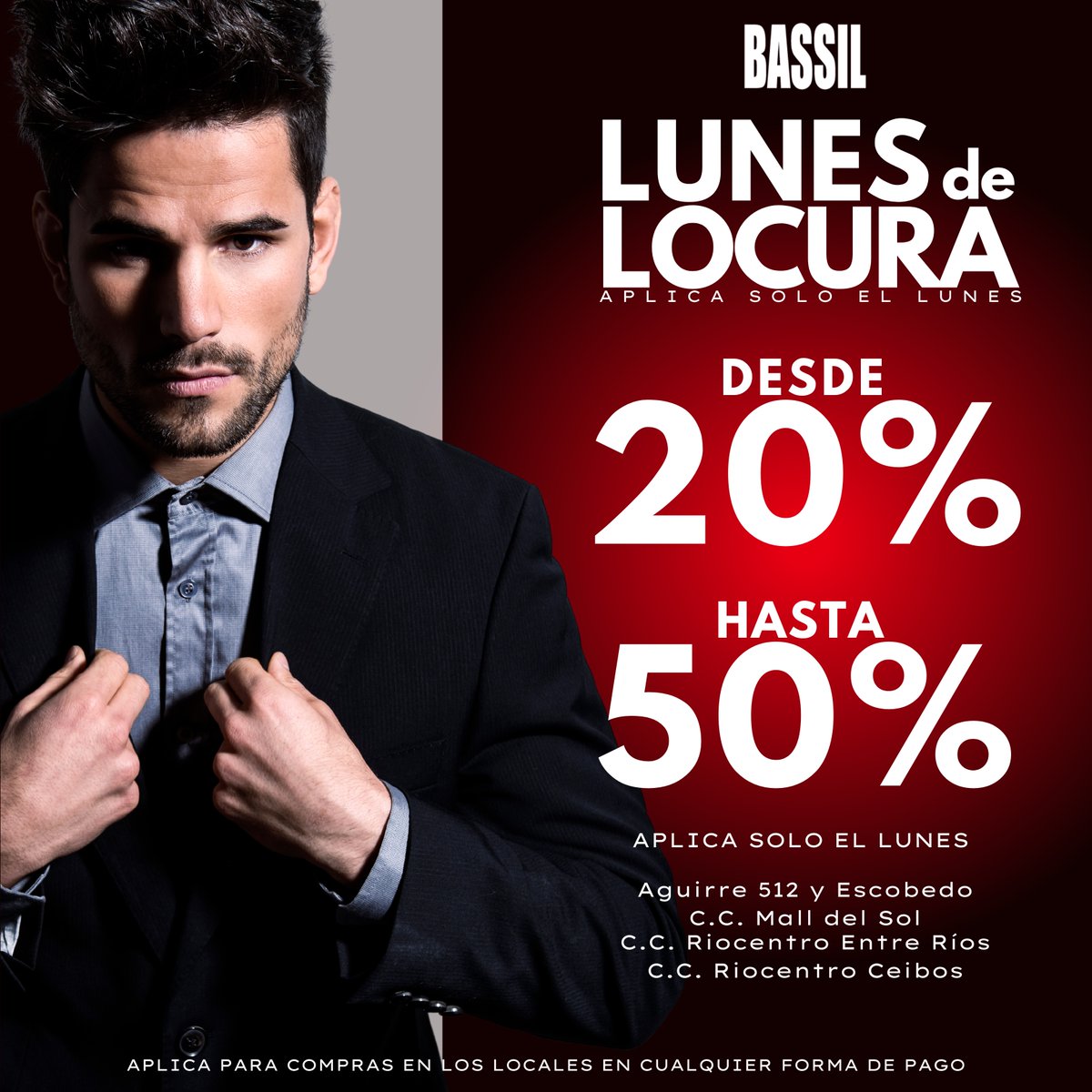 Bassil_Ec's tweet photo. ES HOYโผ ES HOYโผ ES HOYโผ๐ฅณ๐คฉ
Nos volvimos locos ๐ตโ๐ซ๐ตโ๐ซ โผ
Solo hoy LUNES encuentra todos tus productos
preferidos a precios de locura ๐คฉโผ
#promociones #newcollection2022 #outfits
#descuentos #Bassil https://t.co/PKTe9IJDAo