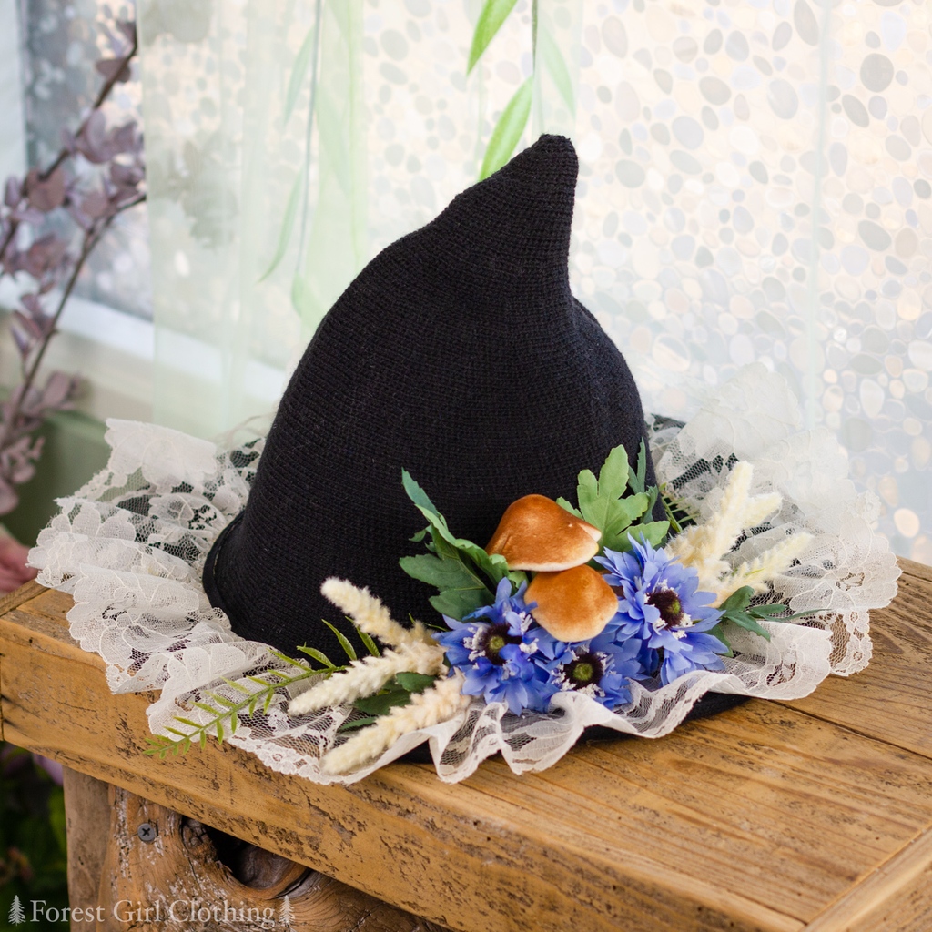 forestgirlco's tweet photo. We still have a few more witch hats available from this week's update! This are the Mushroom and Autumn Sage versions. https://t.co/G6Rx1v0z32