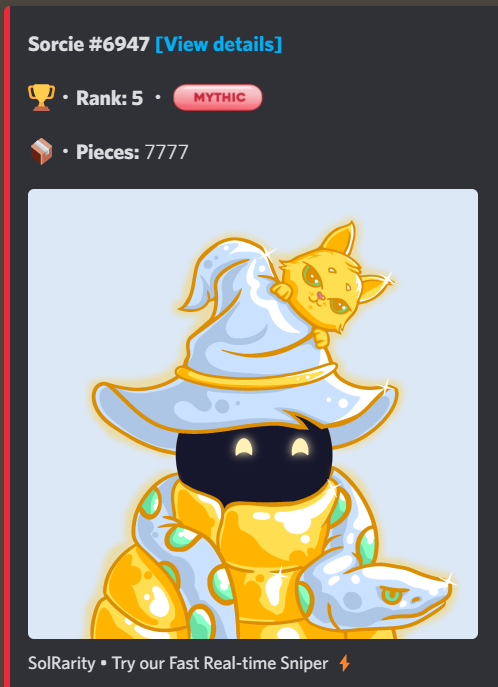 NetooBit's tweet photo. I picked this @SorciesNFT using @PixelCity_ sniper tool before the reveal for 1.94 sol. If you don't know them, check them out! Super bullish on the future of these #builders! #BUILDISH https://t.co/1CS9WRscPH