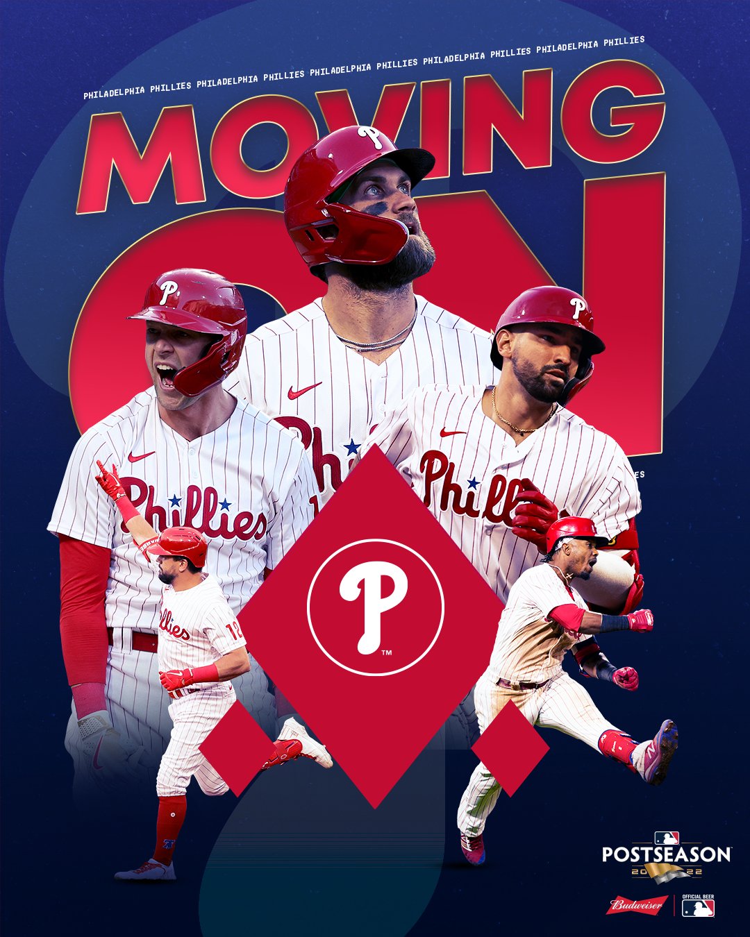 MLB on X: #RingTheBell! The @Phillies are headed to the NLCS! #CLINCHED  #Postseason  / X