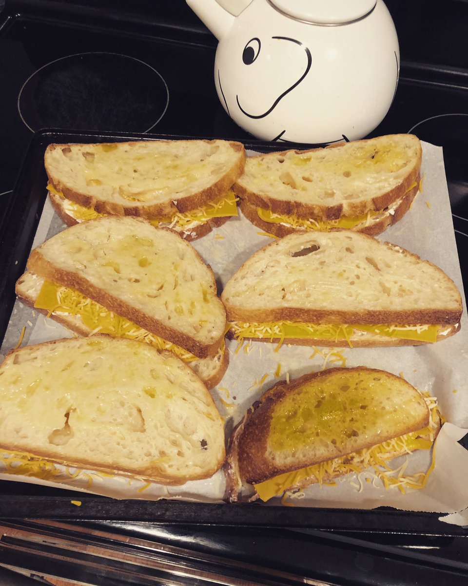 jenfierjasinski's tweet photo. I’ve learned a lot @HighlightsFound .
One of the most important things being I can make multiple grilled cheese sandwiches at once in the oven. Forever grateful to #ChefAmanda 🧀🍞🧈 https://t.co/BKcjilJkl7