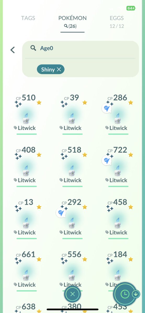 no445566's tweet photo. Got 5 in the first 2hrs at a football game and 21 in the last hour! I’m happy with it! Hope everyone had a good Comm Day! #LitwickCommunityDay #ShinyPokemon #ShinyCheck #ShinyLitwick #PoGO #PokemonGO #PokemonGOCommunityDay #PoGOCommunityDay #ILoveShinies https://t.co/oy79R9j4RV