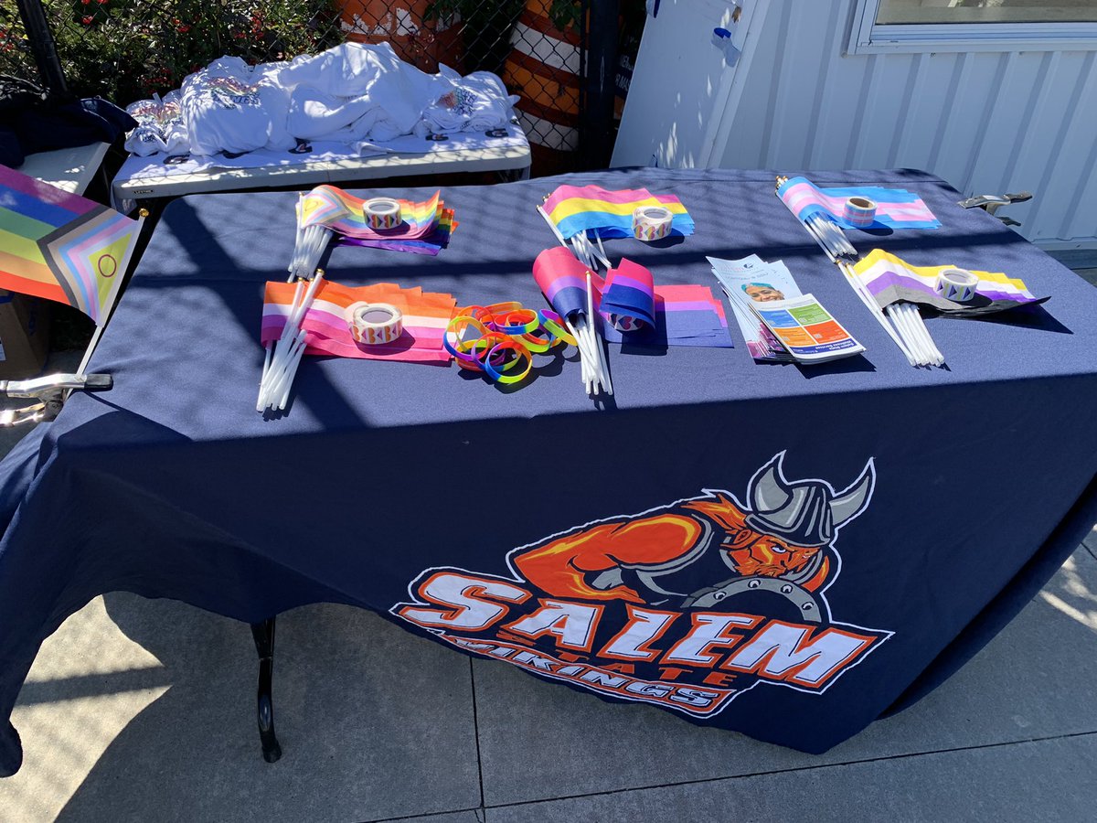 Join us today for the inaugural SSU Pride Games! <a href="/SsuVikings/">Salem State Athletics</a> #LGBTQatSSU