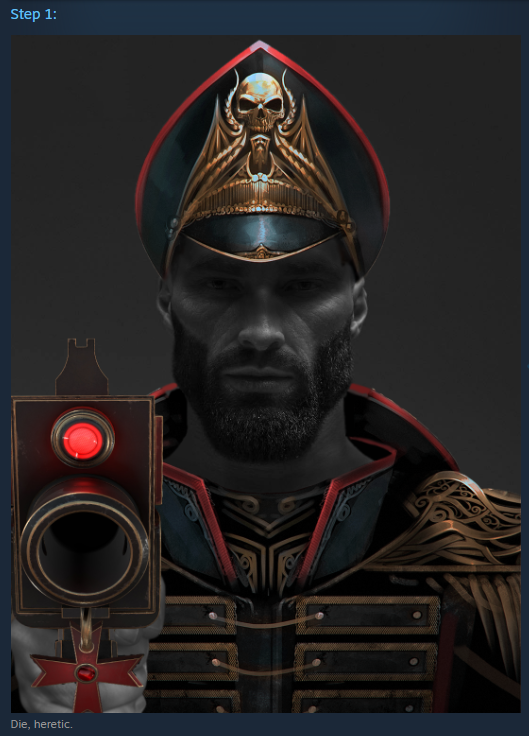005HavenHu3's tweet photo. God bless the 40k darktide community steam guide page https://t.co/FxWhH74jlG