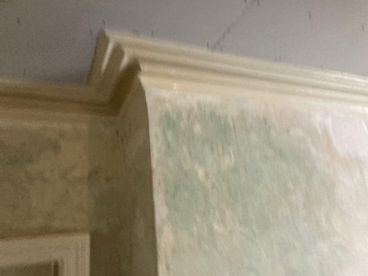 PegasusPlaster's tweet photo. Plaster boarding ceiling and finish plastering ceiling into existing cornice #enfield #refurbish https://t.co/4XXC7Pczju