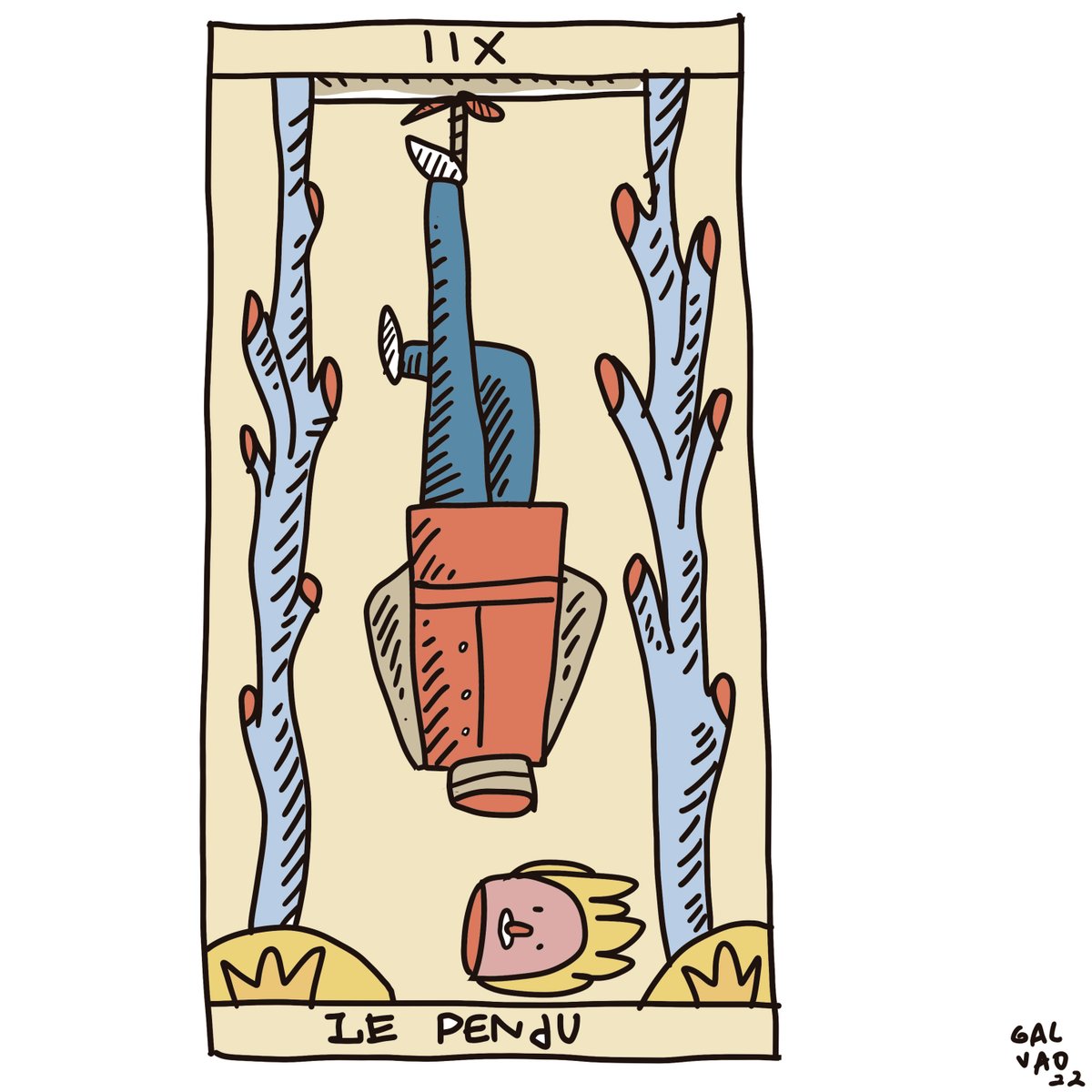 galvaobertazzi's tweet photo. #tarot #newtarotdeck #oenforcado #thehangedman #lependu https://t.co/3xpx5iesZS