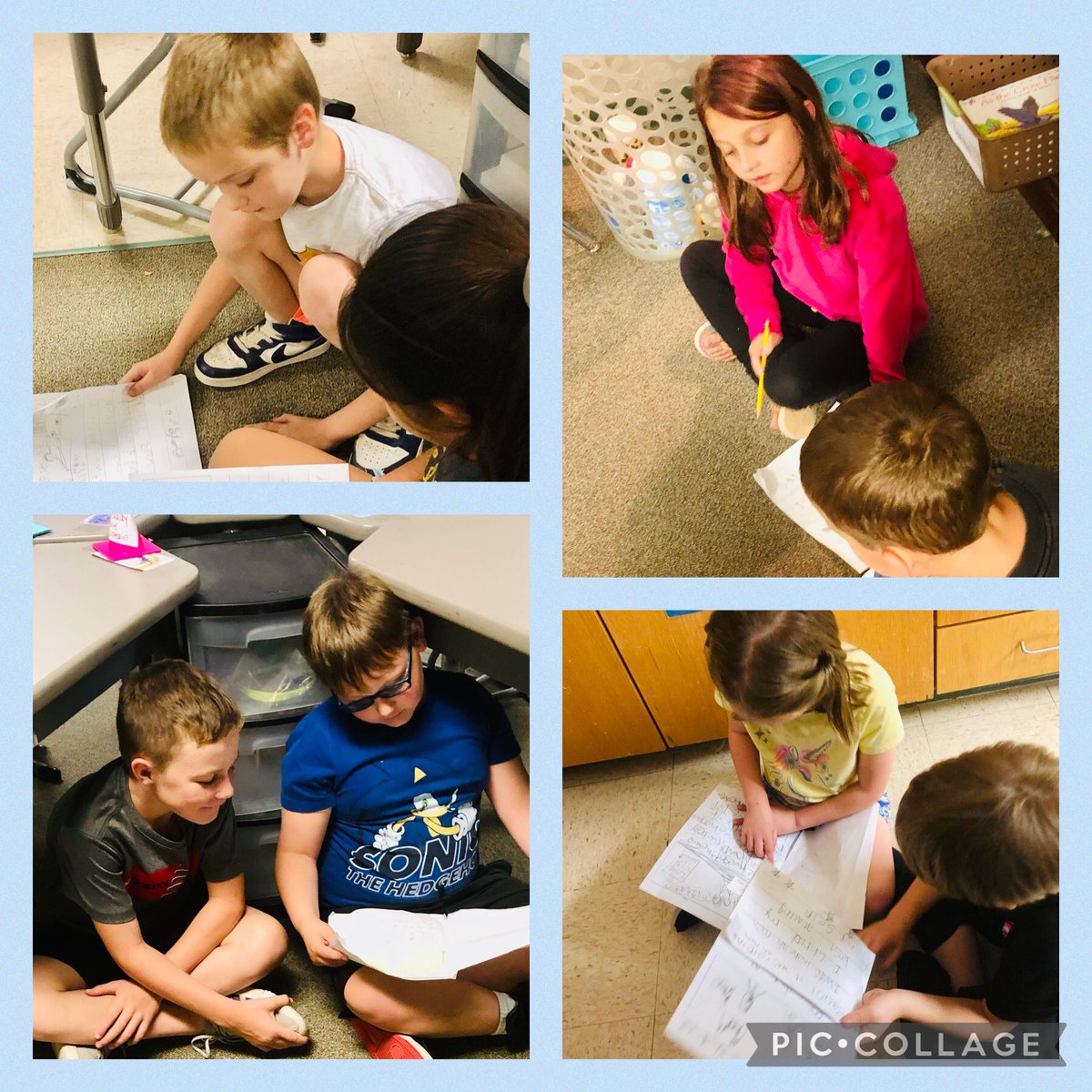 #writersworkshop has been productive. We shared our writing with a partner and each gave a glow and a grow comment. Everyone enjoyed listening to the small moment stories. #aesmakeyourmark <a href="/ActonElementary/">Acton Elementary</a>