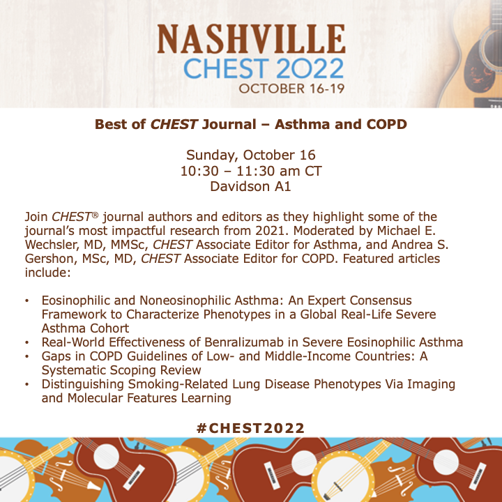 journal_CHEST's tweet photo. Tomorrow (Oct. 16) @ 10:30 am CT, #CHESTjournal authors and editors highlight some of the journal’s most impactful research from 2021. Save it to your schedule in the CHEST Events App: https://t.co/OFFgS2YhK5 #CHEST2022 #BestofCHEST https://t.co/6sW6yEu0VB