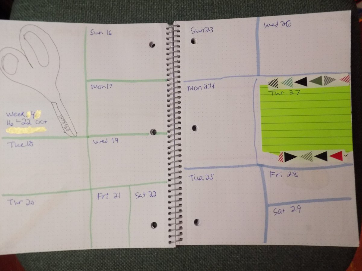 MarieArtEST2017's tweet photo. Week four and five in my reading bujo Ocotber 2022.
#bulletjournal #inspiration #bujoideas #bulletjournalling #bujoinspiration #bujo2022 #bulletjournaladdict #bulletjournals #bulletjournalcommunity #bujo #bulletjournaling https://t.co/6V90hs3wJW
