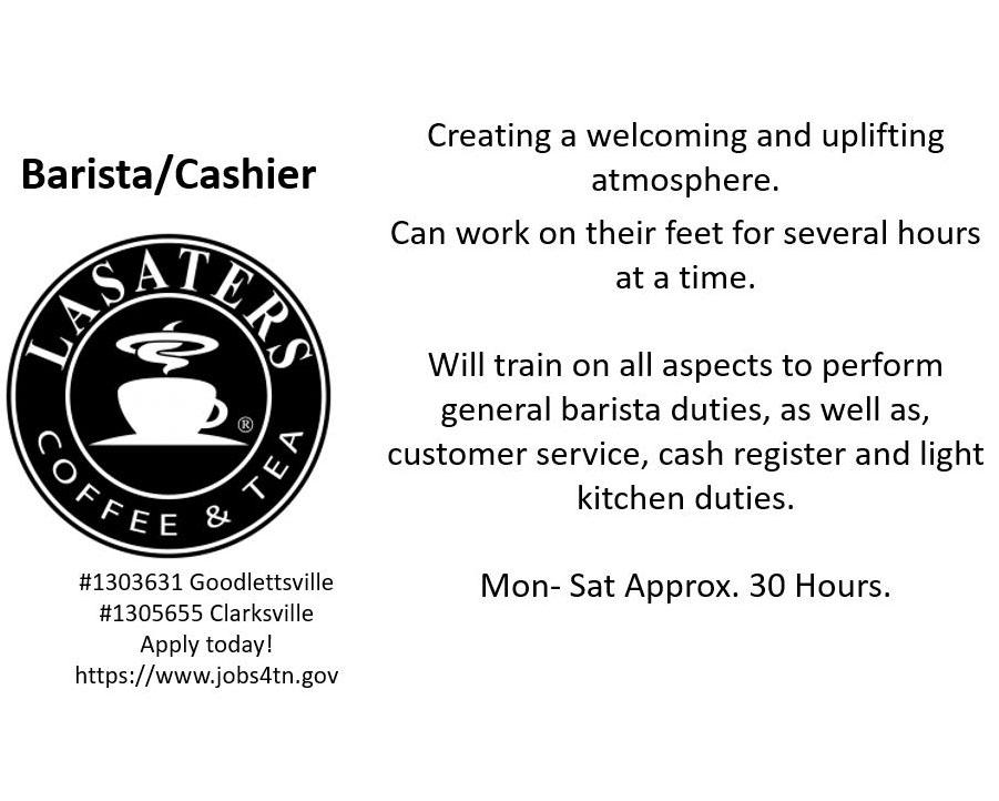 WF_Essentials's tweet photo. Lasaters is hiring! Go to https://t.co/PYD6PamGpM to apply.
#workforceessentials #tnjobs https://t.co/1DTkcmfJMi
