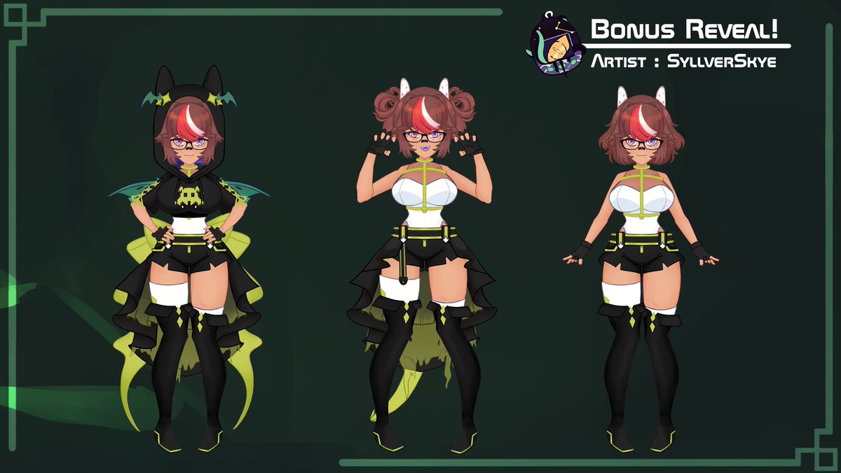 『Rather persistent for mortals. While not my true form I hope this can sedate one's curiosity. 』

Thank you for the overwhelming amount of support! Since you guys were nothing but amazing, I decided to include my outfit variants as a bonus! 

#ModelReveal #Vtuber #ENVtuber
