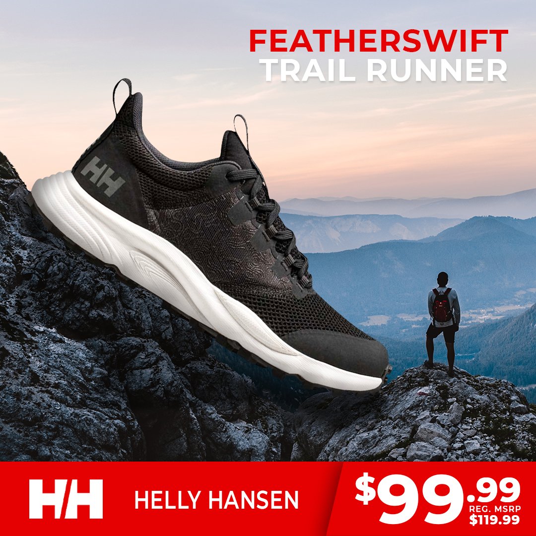 SVPSports's tweet photo. The Helly Hansen Featherswift Shoes Are The Perfect Entry Level Trail Runners, Designed To Support You Wherever Your Off-Roading Takes You. 

Shop Helly Hansen In-Store &amp; Online at https://t.co/O4RtnHj4LW

#HellyHansen #HH #TrailShoes #HikingShoes #Hiking #FallPicks  #SVPSports https://t.co/HWseWVqYfW