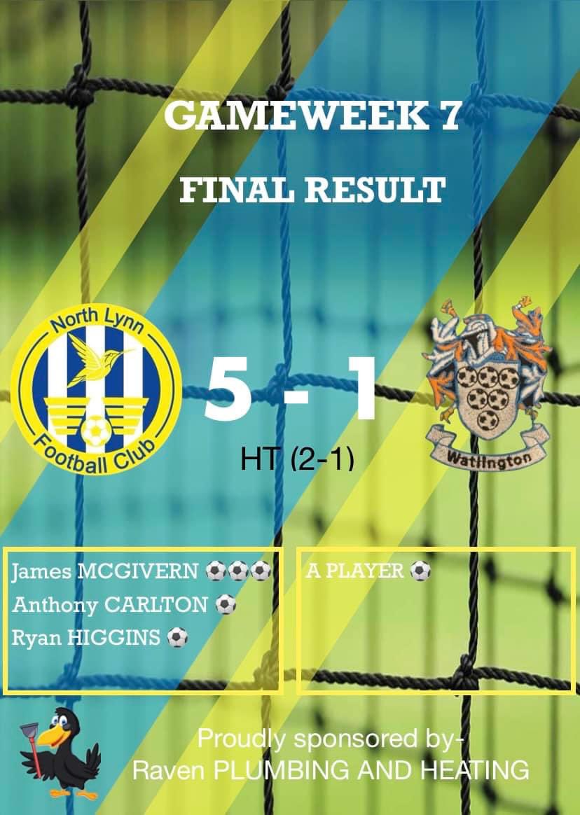 WestLynnFC_Mens's tweet photo. Another brilliant performance today as we come out 5-1 victors against Watlington
James Mcgivern adds a hat trick to his goal tally as Anthony Carlton and Ryan Higgins adds the other 2
With Dersingham losing to Marshland today we go Top of the table
MOTM:James Mcgivern
#UTNL https://t.co/sfQhCtAYcD