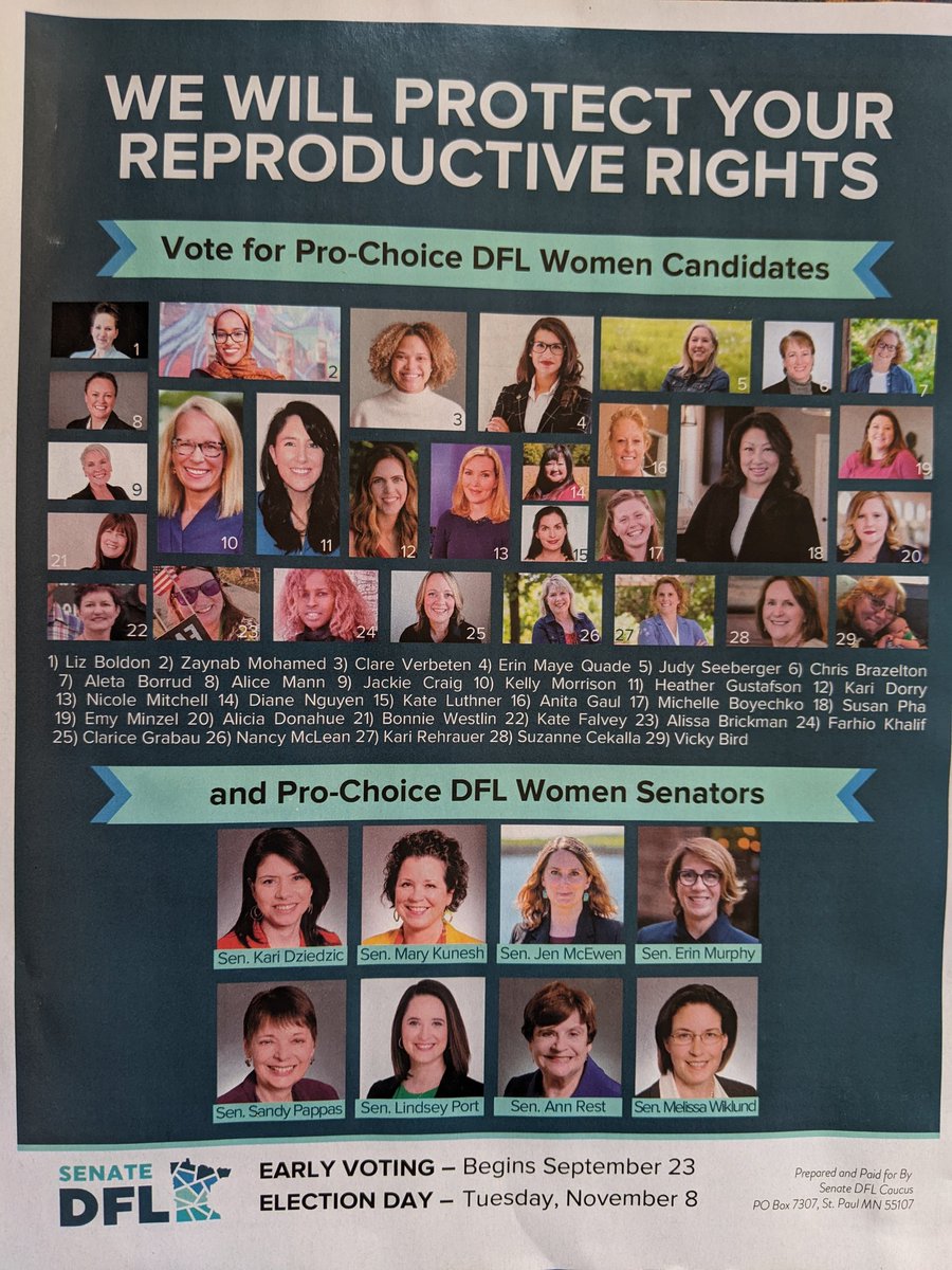 TorresRayMN's tweet photo. MEET THIS AMAZING GROUP OF WOMEN!
They are diverse, smart, hard working, dedicated. THEY ARE DEMOCRATS! 💙
volunteer for them, donate to their campaigns, #Vote for them! We must win a #DFL majority  this November! 💙🌊 @mnwomenspress https://t.co/i212oKKPXT