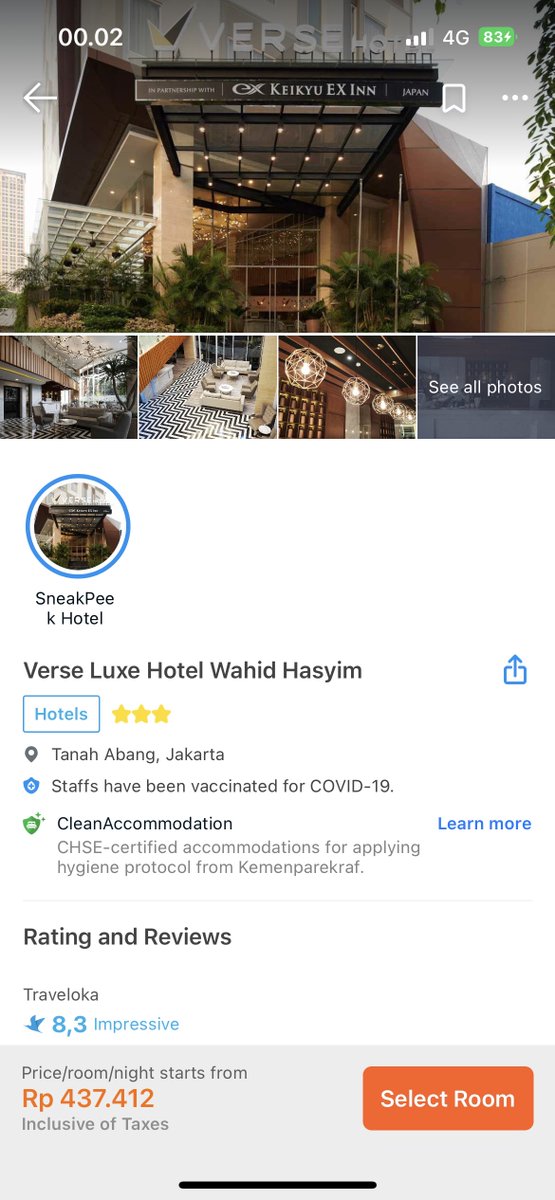 tcmpel's tweet photo. WTS Verse Luxe Hotel Wahid Hasyim Jakarta untuk tanggal 29-30 Oktober 2022.

Jual murah 350 ribu untuk 2D1N, boleh nego tipis.

Lokasi sangat strategis di pusat tengah kota Jakarta.

#wts #jual #sell #hotel #jakarta #hoteljakarta https://t.co/gRF9klCvmG
