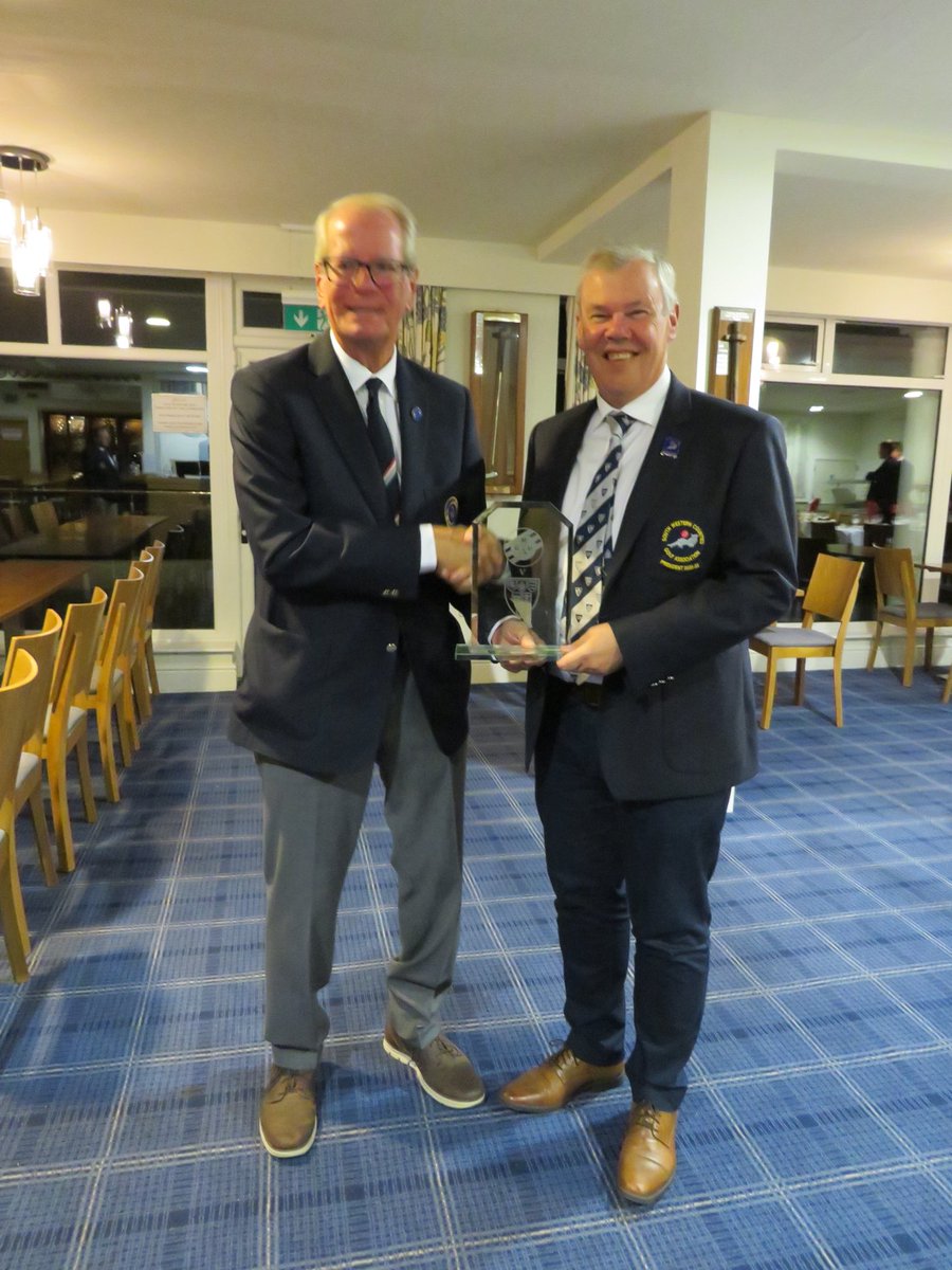 icereamboy's tweet photo. Proud to have officiated the south west counties v midlands match at  Saunton Sands we lost with the last putt of the day on the 18th Green in a nail biting match, but Tony Somerset Predident and I managed to win the officials trophy v Midlands President David and Chairman Kevin https://t.co/RdrDll9TaQ