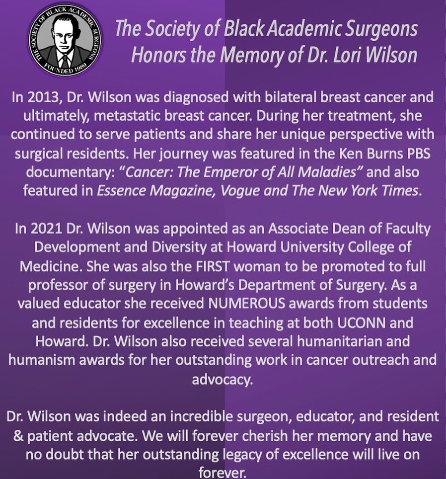 Society of Black Academic Surgeons tweet media
