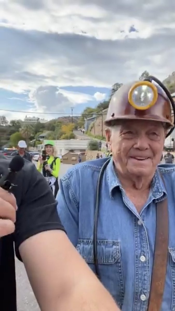 bisbeeinfo's tweet photo. Today was the BIG day! The Bisbee1000 Stair Climb and the famous miner Bennie Scott with 24 million views on TikTok was there to lead it off.  Congrats to everyone running!  We are so proud! https://t.co/oNO4unEVqO